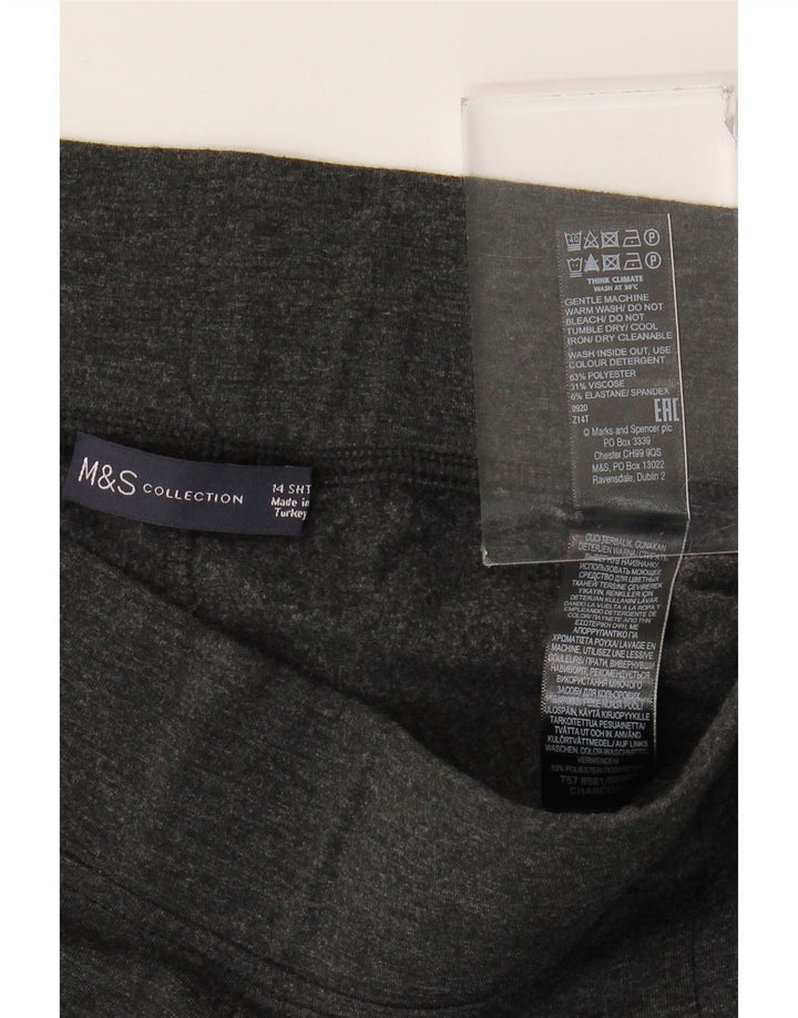 Marks & Spencer ženske kratke tajice UK 14 veliki sivi poliester
