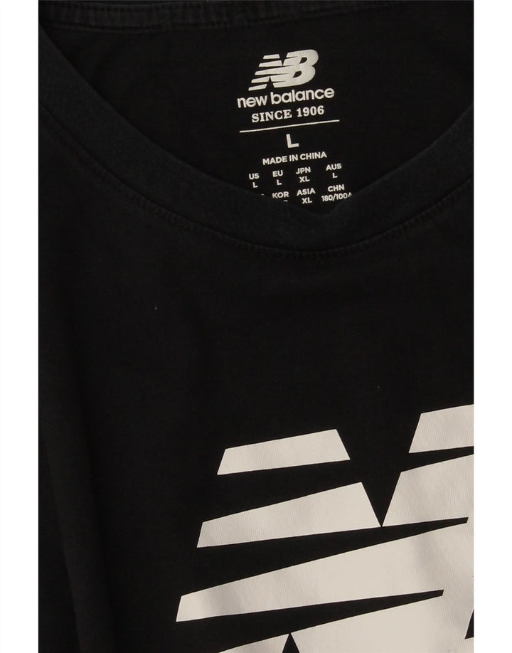 NEW BALANCE Muška velika crna majica s grafičkim motivima