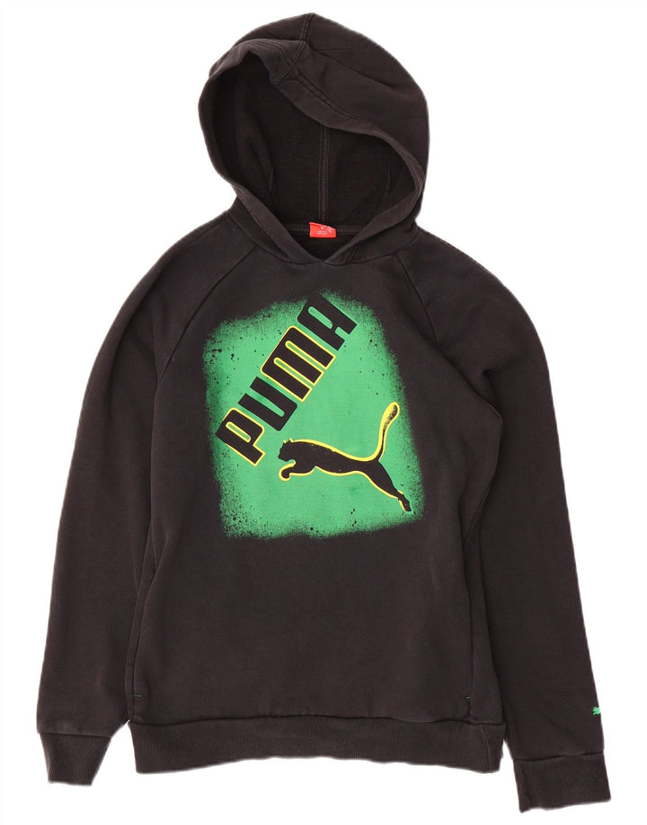 PUMA Boys Graphic Hoodie Džemper 13-14 godina crne boje