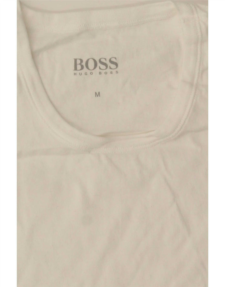 Muška majica Hugo Boss srednje bijele boje