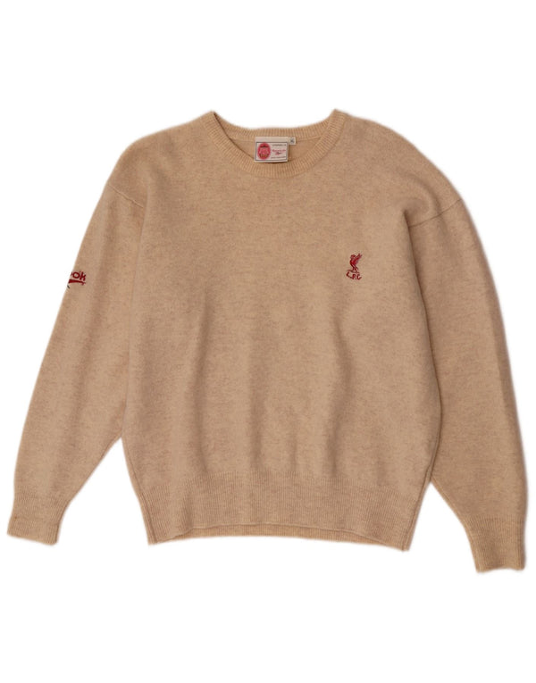 Reebok muški pulover s jakim izrezom Liverpool Regular Fit XL bež