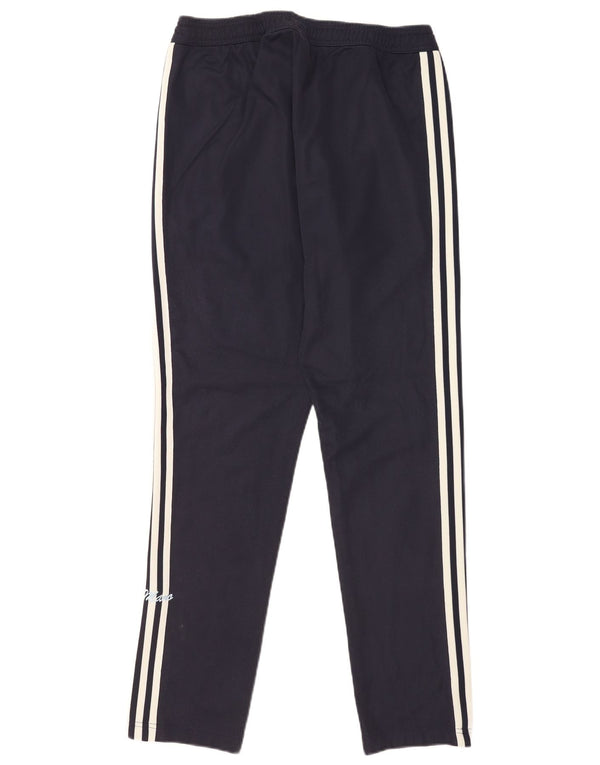 Adidas Mens Graphic Tracksuit Trousers Large Navy Blue Cotton Sports