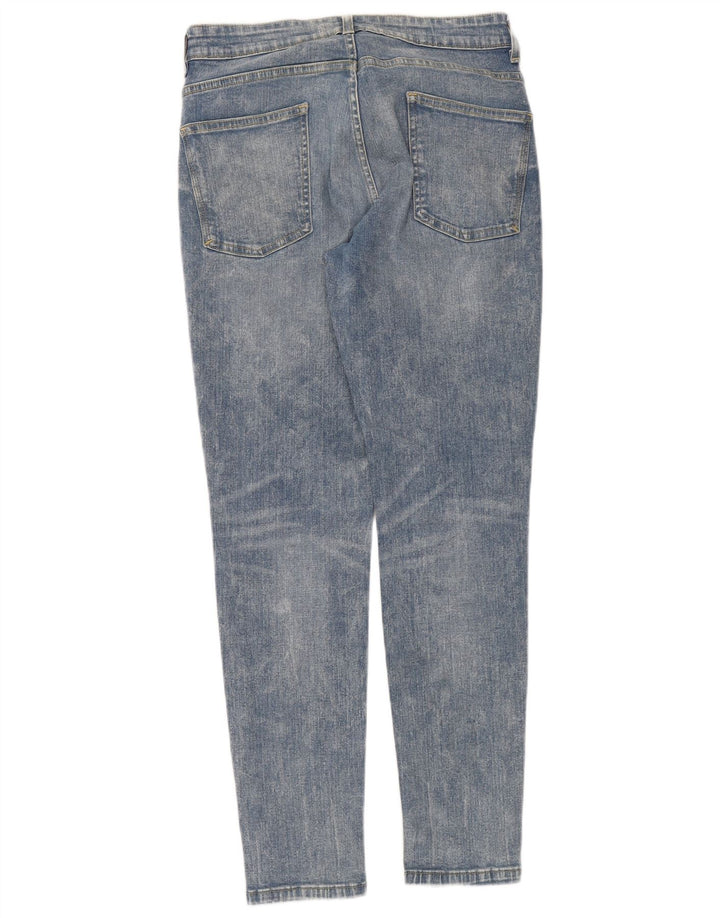 ZARA Womens Distressed Slim Jeans EU 40 Medium W31 L30 Blue