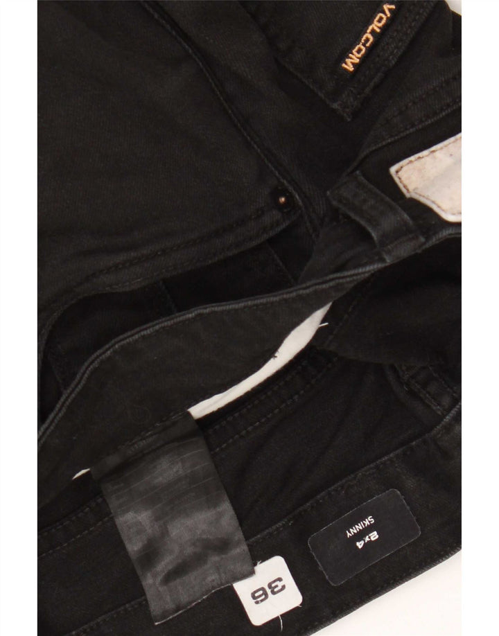 Volcom muške uske traperice W36 L32 crni pamuk