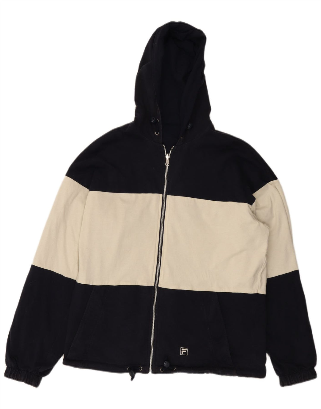 FILA muška jakna s kapuljačom na dvije ruke IT 50 velika tamnoplava boja