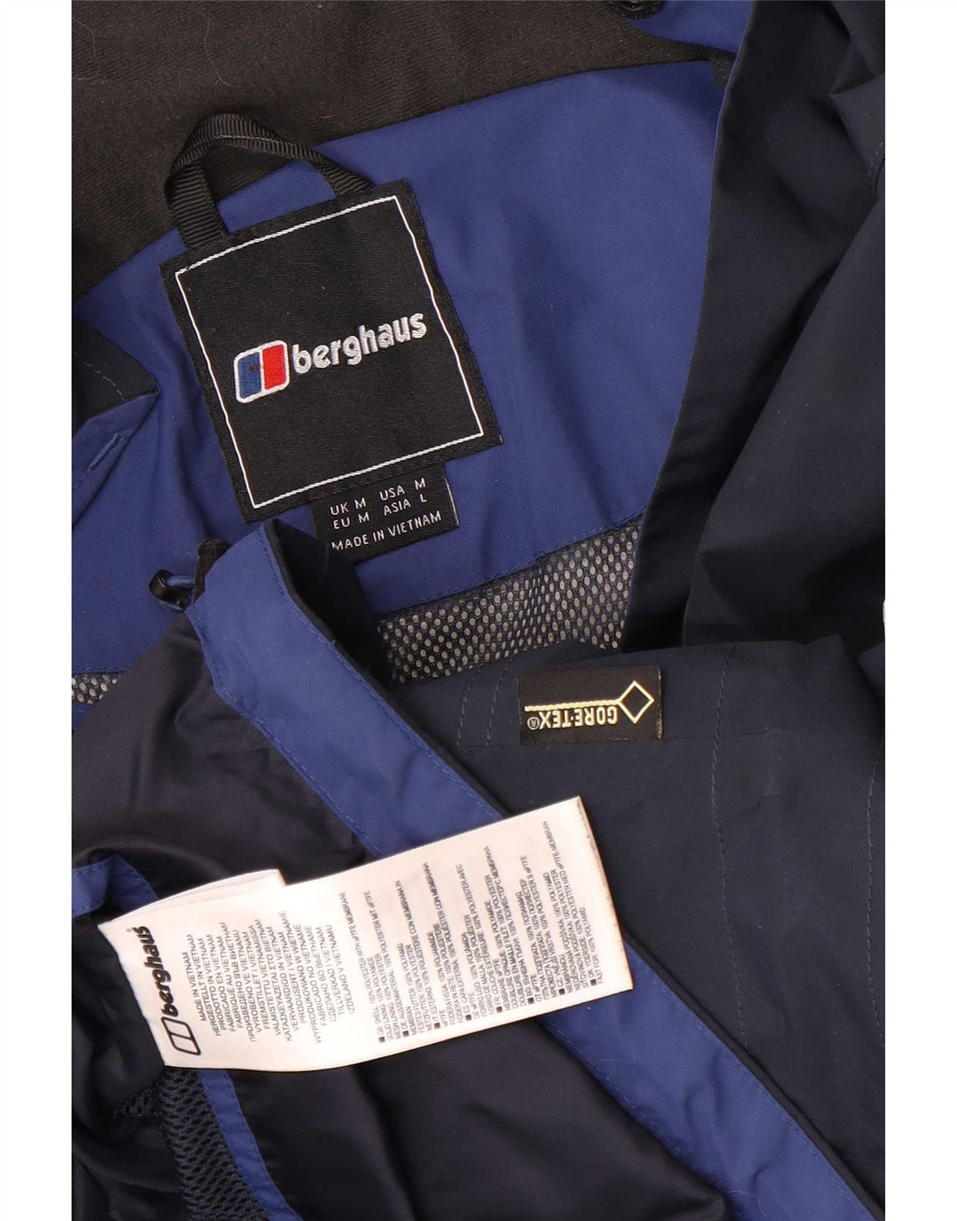 Berghaus muška kišna jakna s kapuljačom UK 38 srednje tamnoplavi poliester