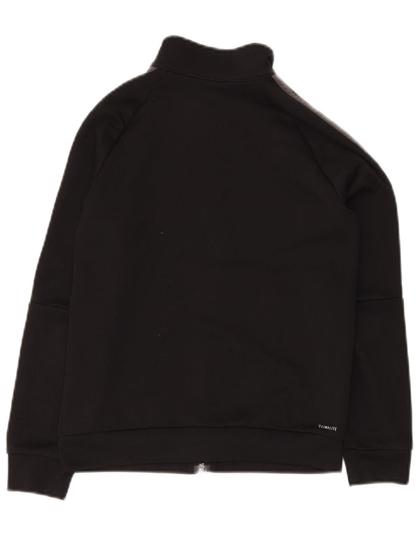 ADIDAS Gornja jakna trenirke za dječake 9-10 godina, crni poliester