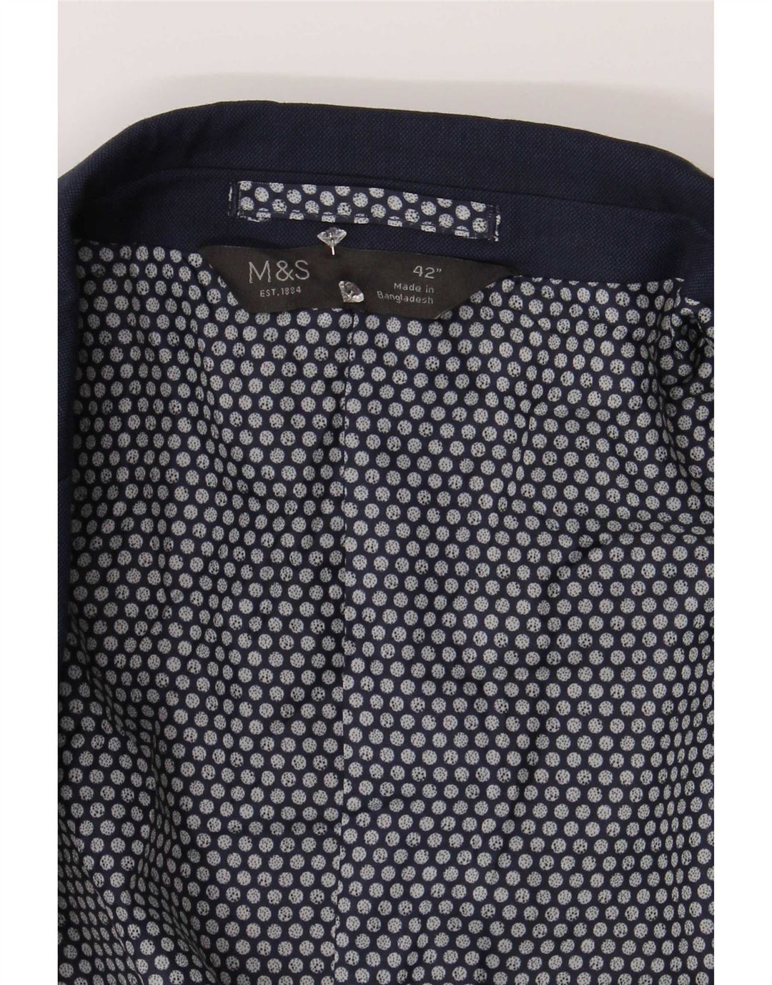 Marks & Spencer muška jakna sa 2 gumba UK 42 veliki tamnoplavi poliester