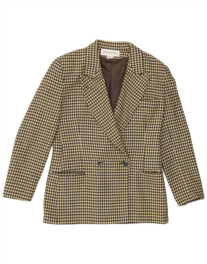 Jones New York Ženska jakna jakna US 4 Mala bež houndstooth