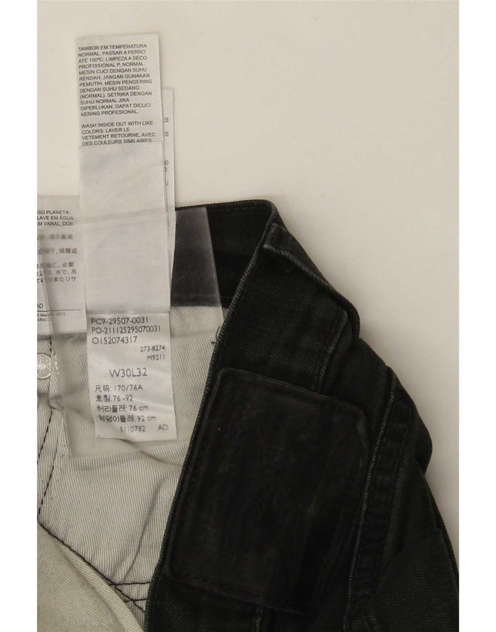 Levi's muške uske traperice W30 L32 crni pamuk