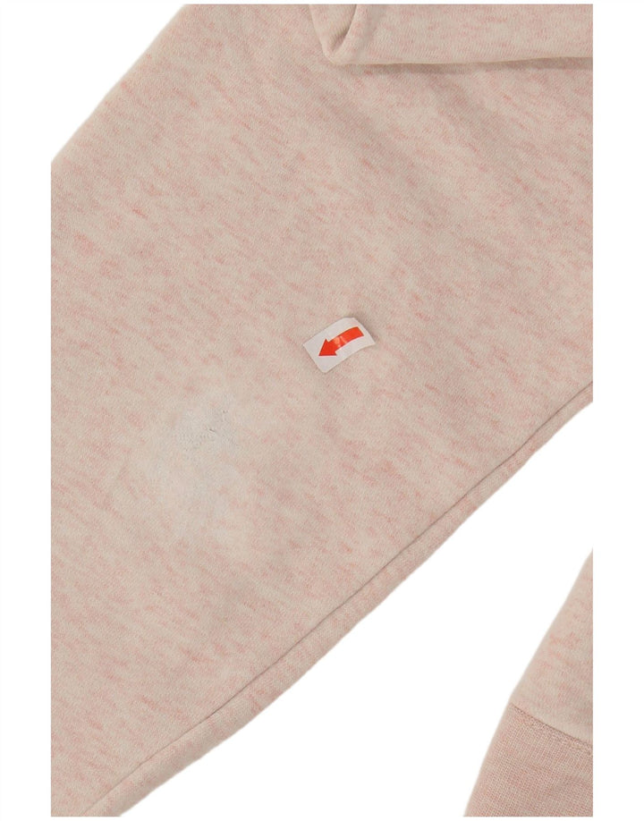 NIKE Womens Graphic Sweatshirt Jumper UK 14 Medium Pink Cotton