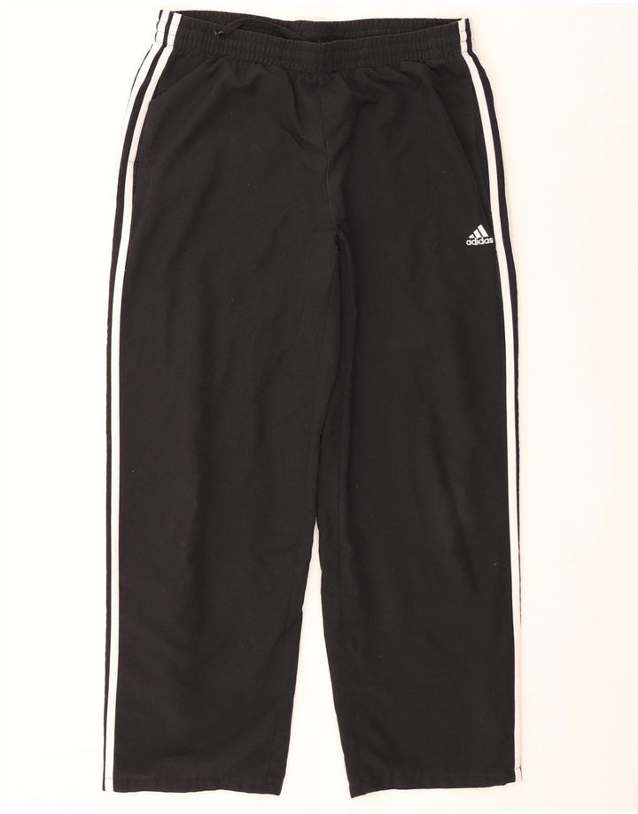 Adidas muške trenirke srednje crne poliesterske hlače