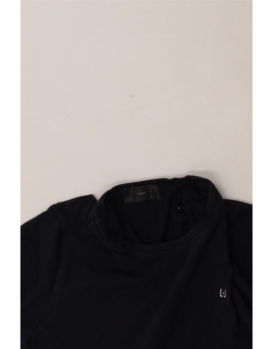LIU JO Mens T-Shirt Top Medium Navy Blue Cotton Vintage Liu Jo and Second-Hand Liu Jo from Messina Hembry 
