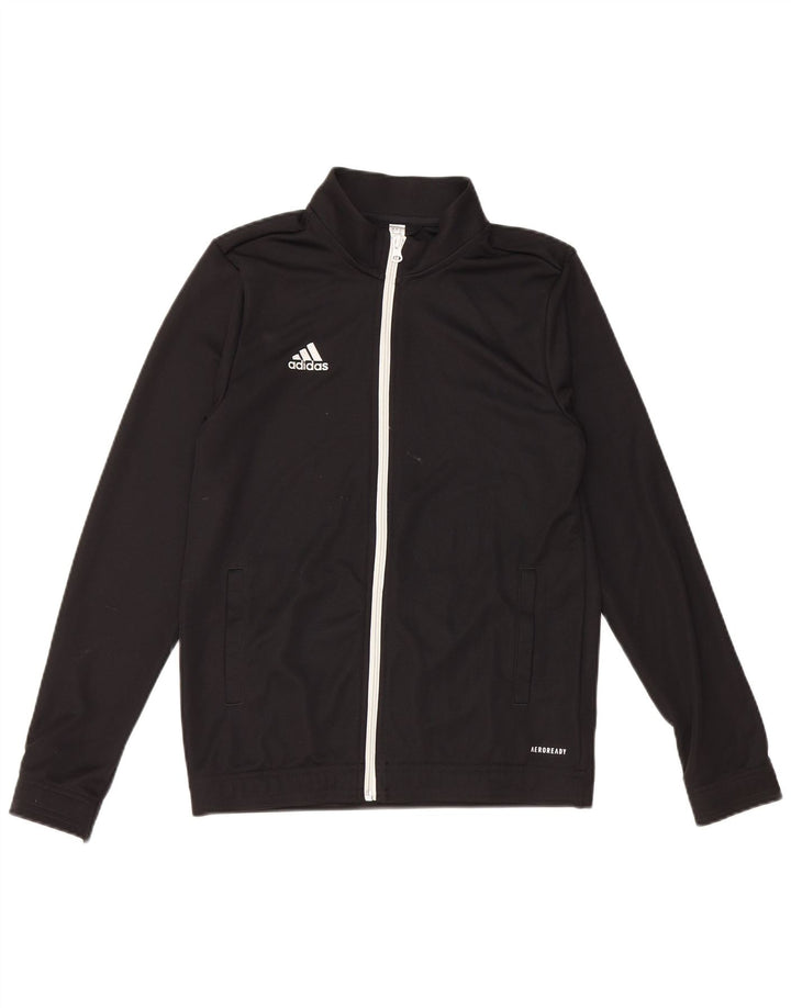 ADIDAS Boys Aeroready Trenirka Gornja jakna 13-14 godina crna poliester