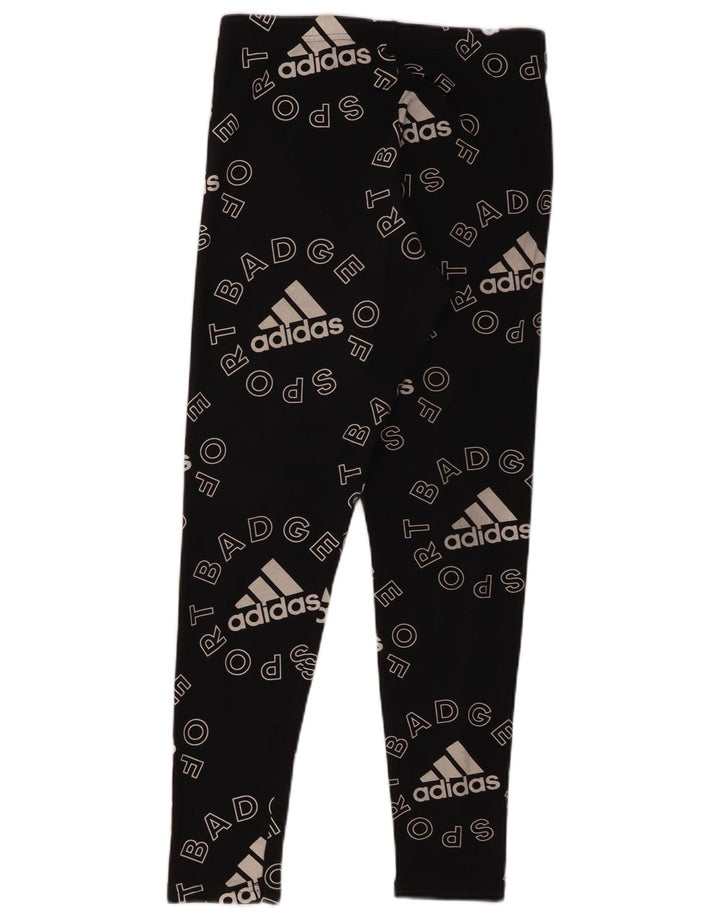 Adidas ženske grafičke tajice UK 12/14 srednje crne