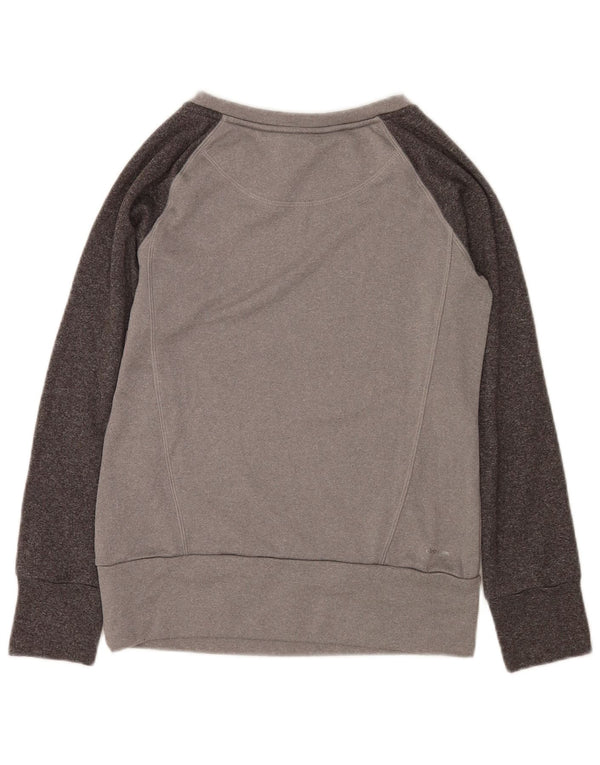 Adidas Ženski Climawarm Sweatshirt Džemper UK 8/10 Small Grey Colourblock