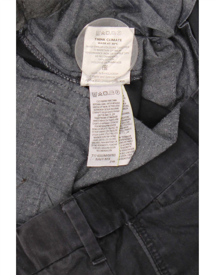 Marks & Spencer muške ravne hlače standardnog kroja W36 L33 tamnoplave