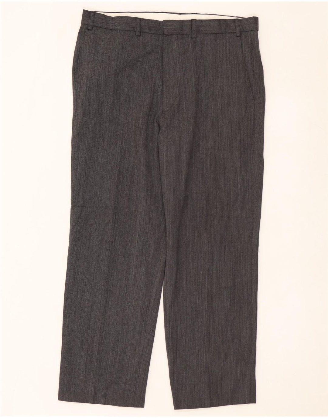 MARKS & SPENCER Muške ravne chino hlače W36 L29 sivi poliester
