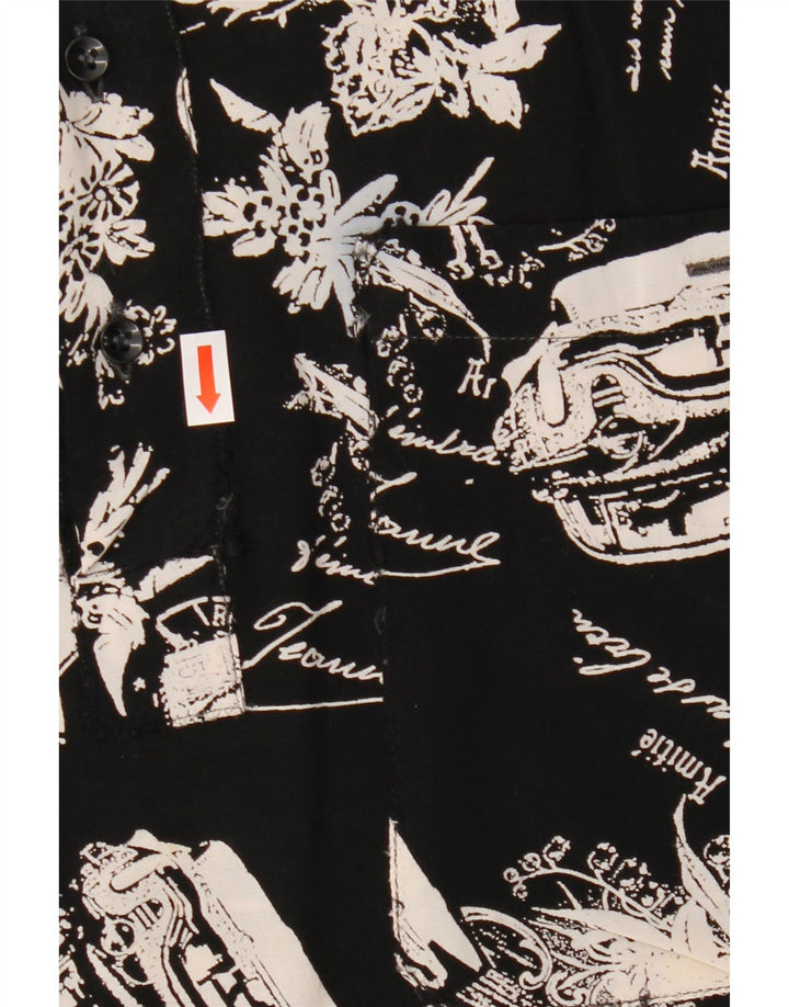 VINTAGE muška pulover majica s grafičkim motivima srednje crna