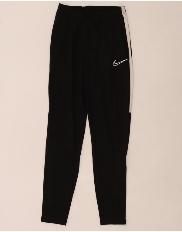 Nike muške Dri Fit hlače za trenirku male crne poliesterske boje