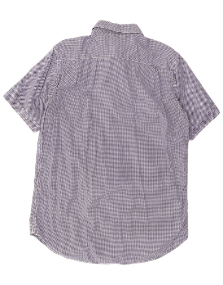 WOOLRICH Muška košulja kratkih rukava XL tamnoplavi gingham