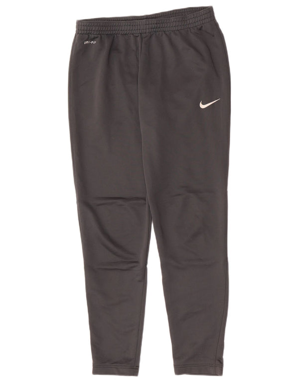 Nike muške Dri Fit hlače za trenirku srednje sive boje od poliestera
