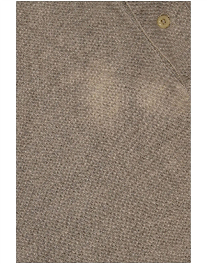 POLO RALPH LAUREN Muška polo majica dugih rukava širokog kroja srednje siva pamuk