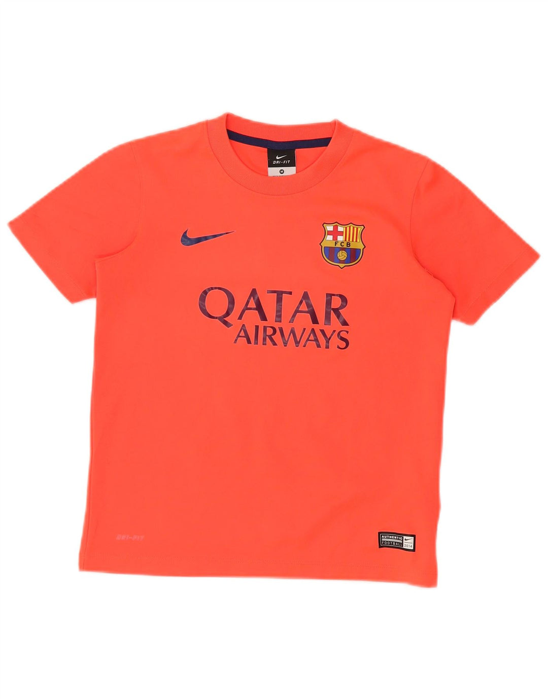 NIKE Boys Barcelona Graphic T-Shirt Top 10-11 Years Medium Orange