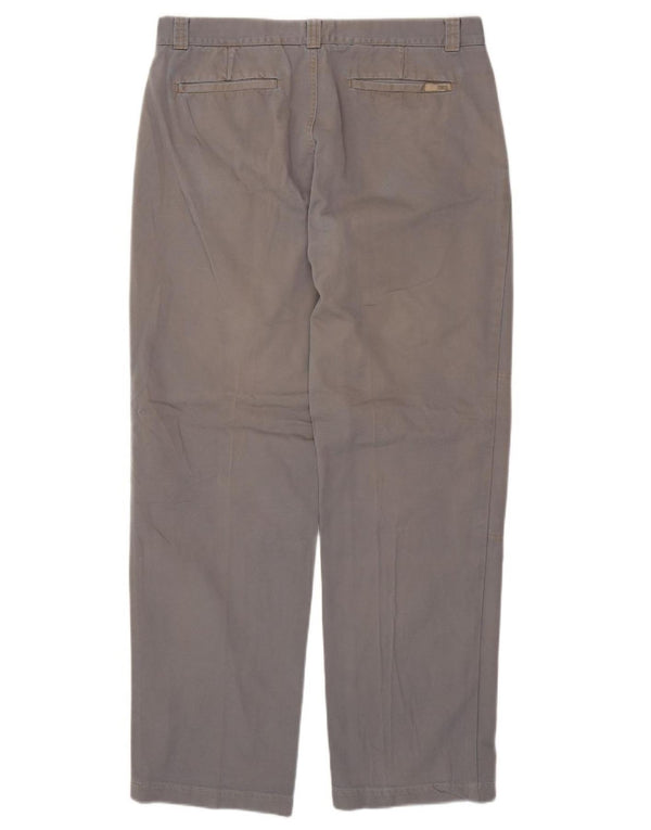 CALVIN KLEIN Muške ravne chino hlače W36 L34 Plavi pamuk