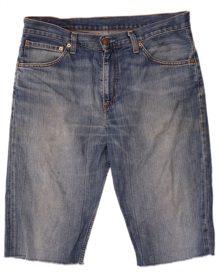 LEVI'S muške 507 traper kratke hlače W34 veliki plavi pamuk
