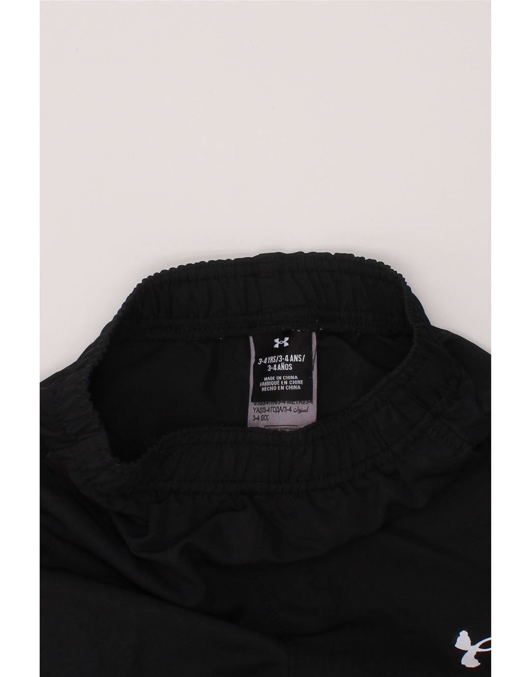 UNDER ARMOUR Trenirke za dječake, hlače za trčanje, 3-4 godine, crne