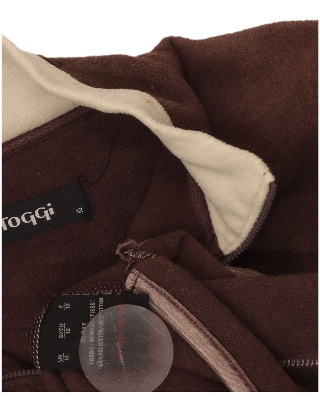 TOGGI Ženski džemper od flisa s patentnim izrezom UK 12 Srednje smeđi poliester