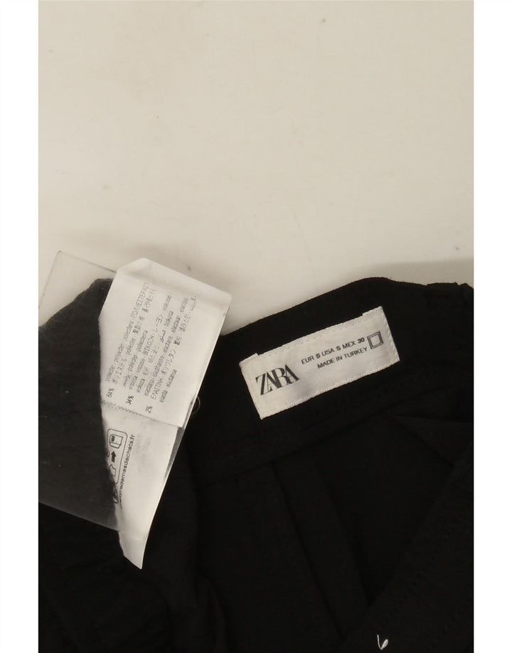 Zara muške uske chino hlače male W30 L29 crni poliester