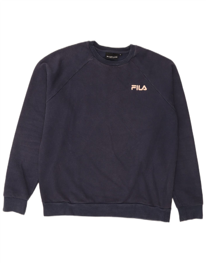 Fila muški džemperi veliki tamnoplavi pamuk