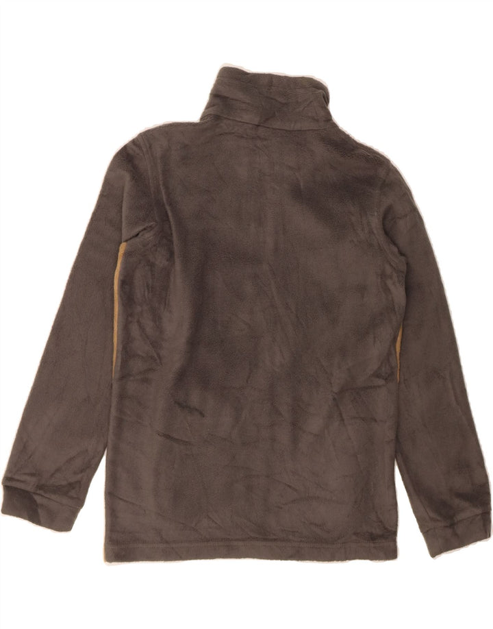 COLUMBIA Boys Fleece Jacket 10-11 Years Medium Grey Colourblock Polyester Vintage Columbia and Second-Hand Columbia from Messina Hembry 