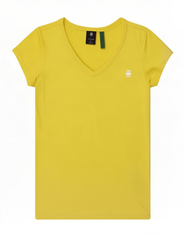 G-Star ženska majica kratkih rukava Regular UK 10 Small Yellow Cotton
