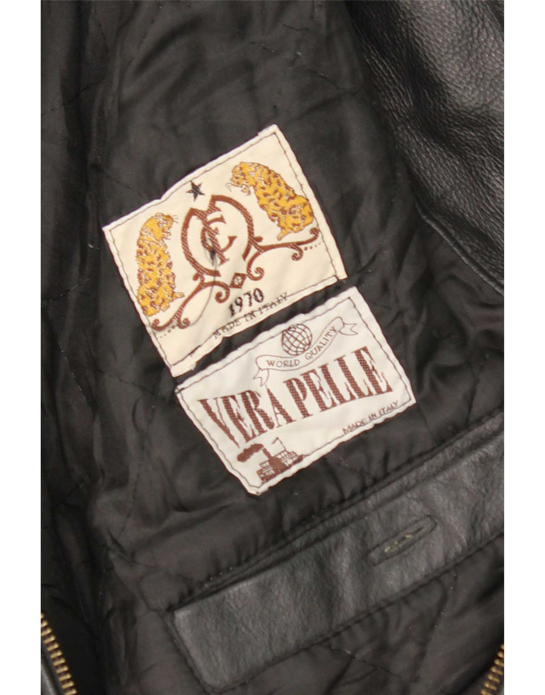 Vintage muška kožna jakna UK 36 Mala crna