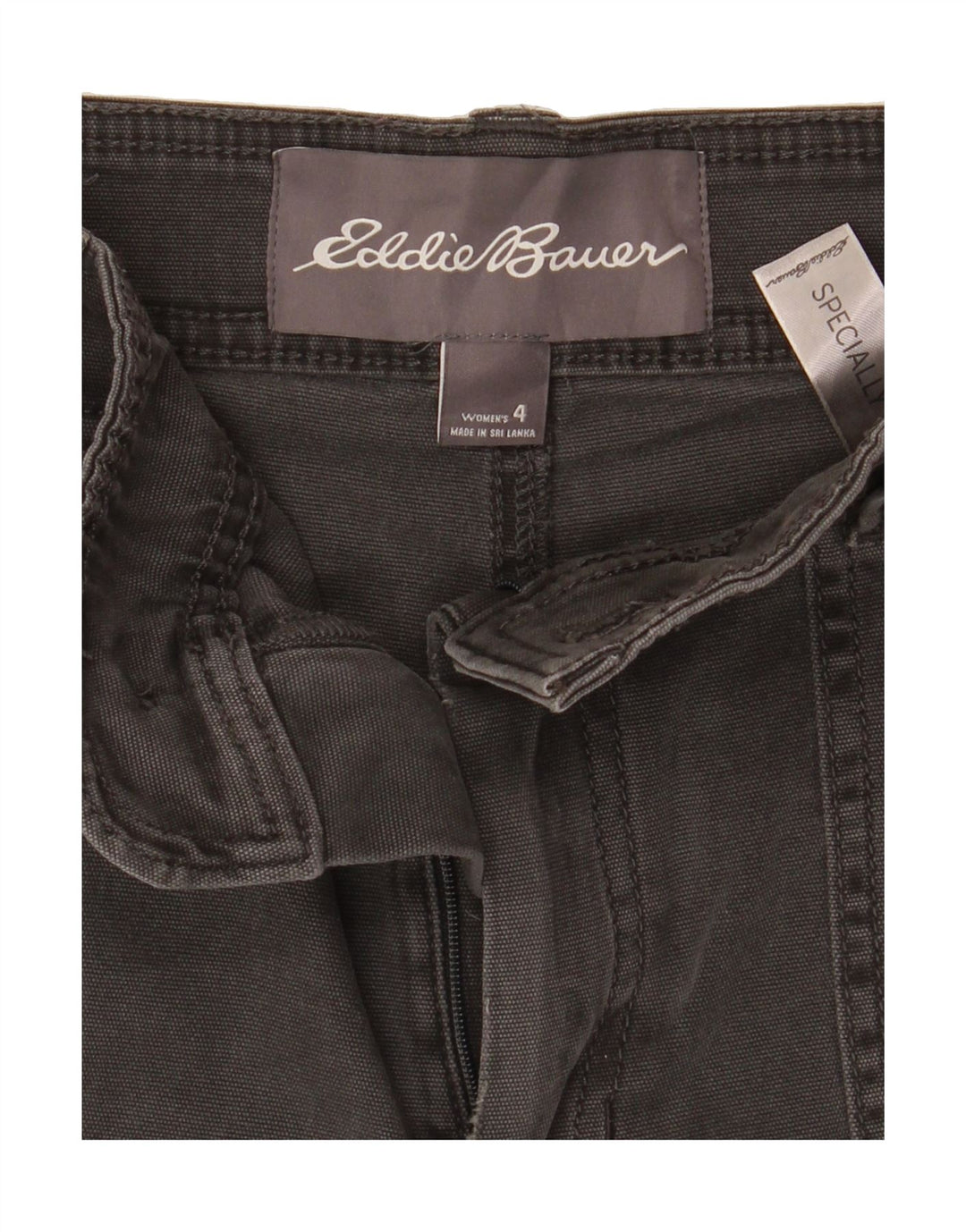 EDDIE BAUER Womens Chino Shorts US 4 Small W30 Grey Cotton Vintage Eddie Bauer and Second-Hand Eddie Bauer from Messina Hembry 