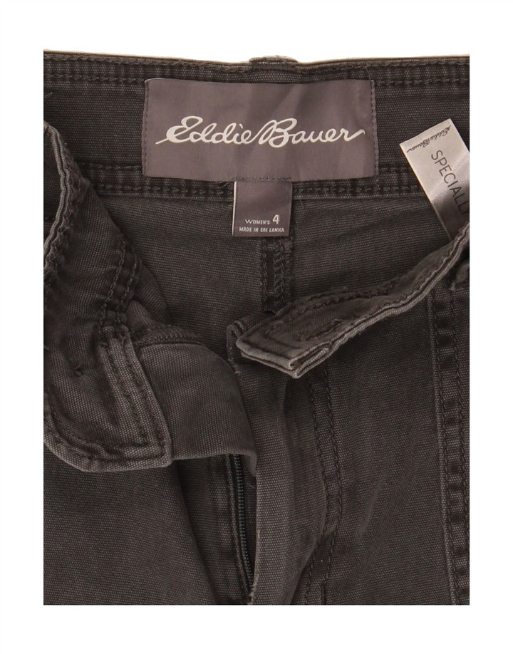 EDDIE BAUER Womens Chino Shorts US 4 Small W30 Grey Cotton Vintage Eddie Bauer and Second-Hand Eddie Bauer from Messina Hembry 