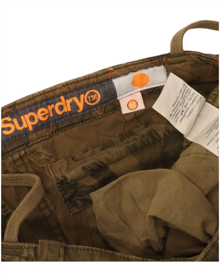 Superdry muške ravne kargo hlače Srednje W34 L33 Kaki kamuflažne