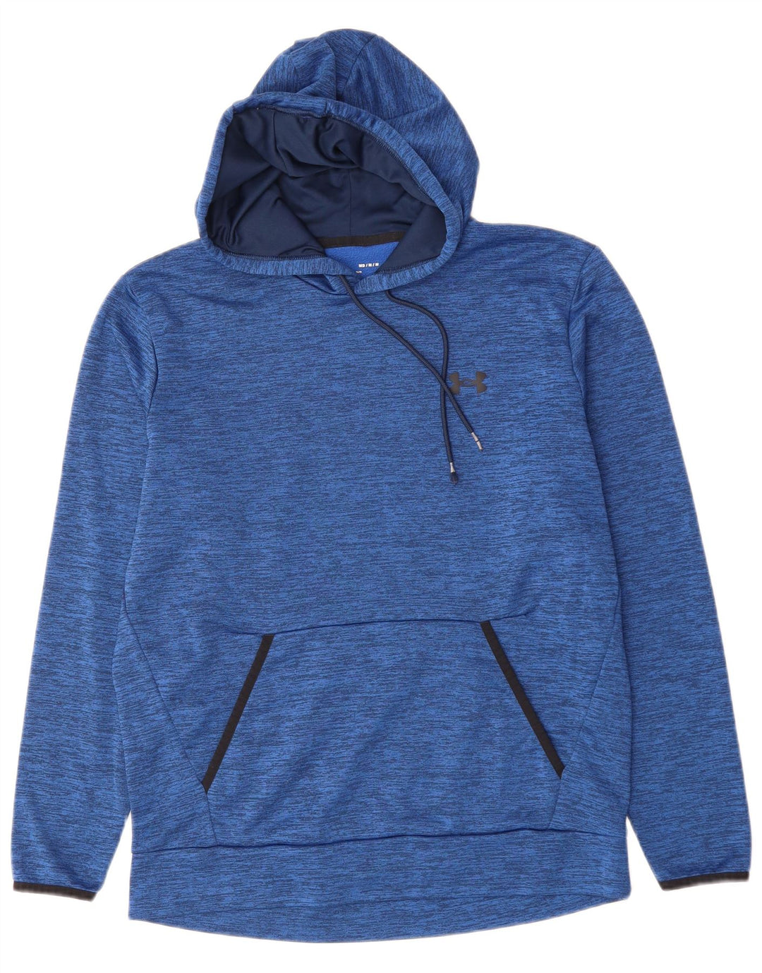 UNDER ARMOUR Muška majica s kapuljačom širokog kroja, srednje plavi pjegavi poliester