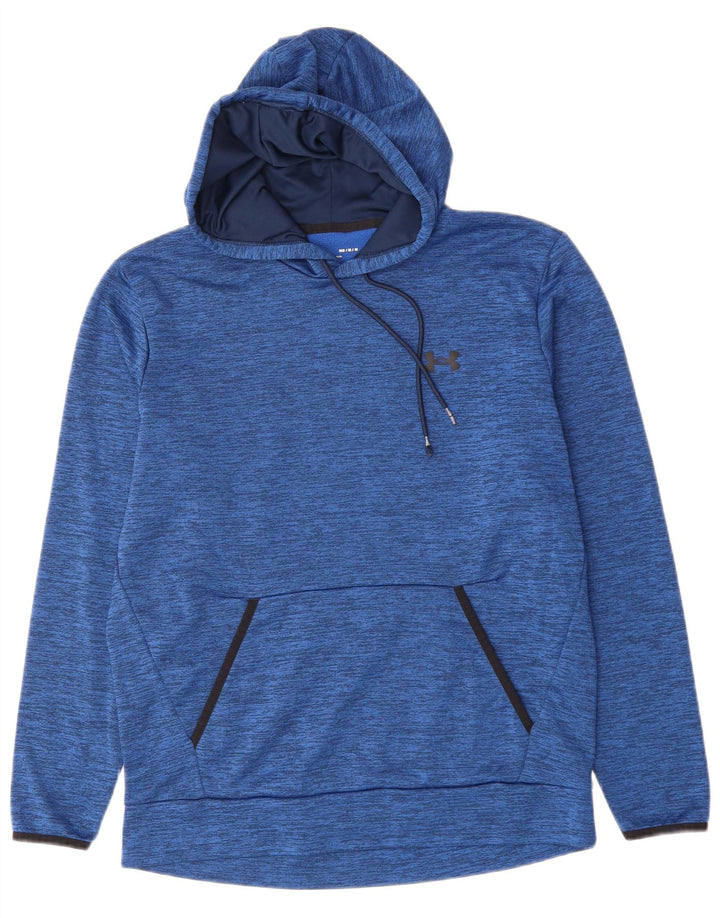 UNDER ARMOUR Muška majica s kapuljačom širokog kroja, srednje plavi pjegavi poliester