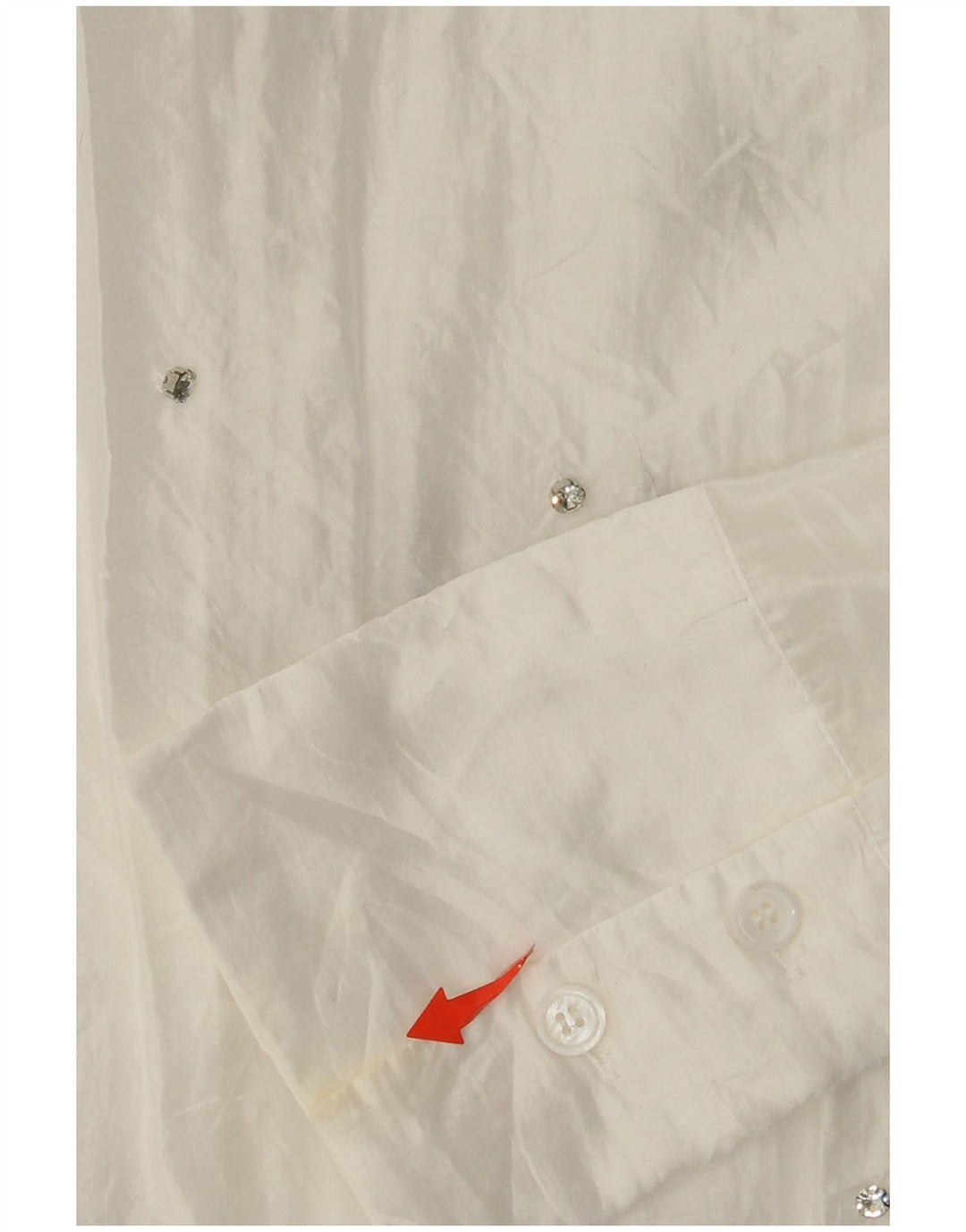 ZARA ženska prevelika košulja bluza UK 6 XS bijela