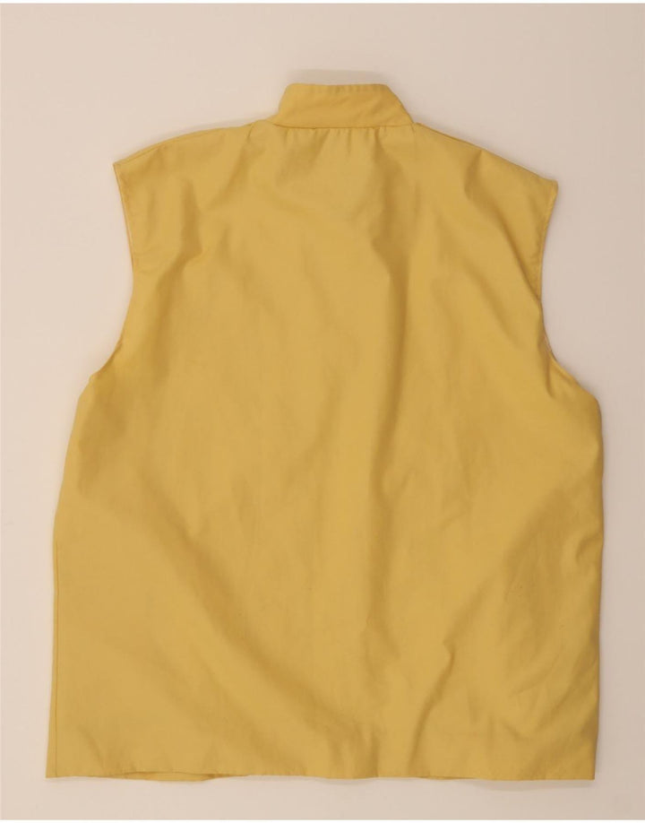 VINTAGE Womens Gilet UK 16 Large  Yellow Vintage Vintage and Second-Hand Vintage from Messina Hembry 