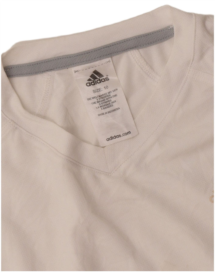 Adidas ženski prsluk UK 10 Mali bijeli poliester
