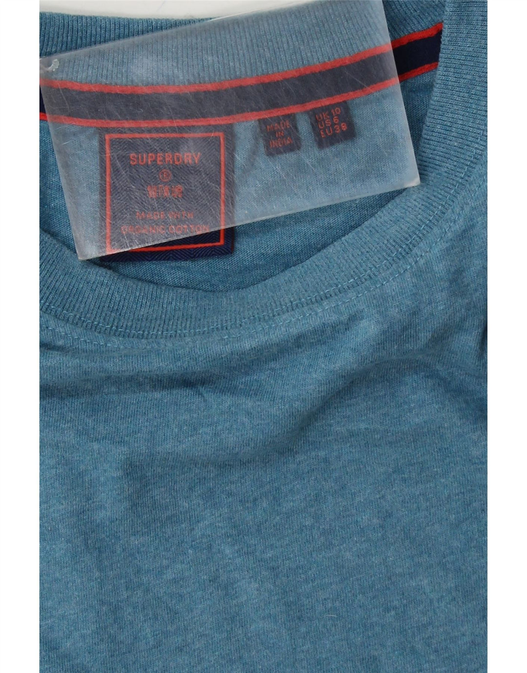 SUPERDRY ženska majica kratkih rukava UK 10 Small Blue Cotton