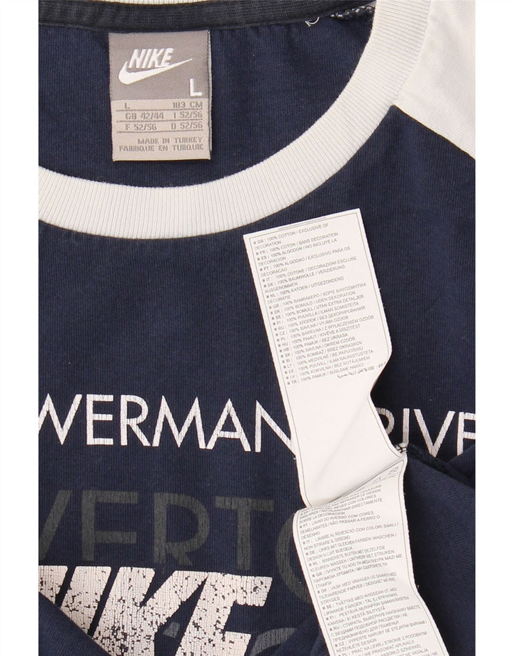 NIKE Muška majica kratkih rukava s grafičkim motivima, veliki tamnoplavi pamuk