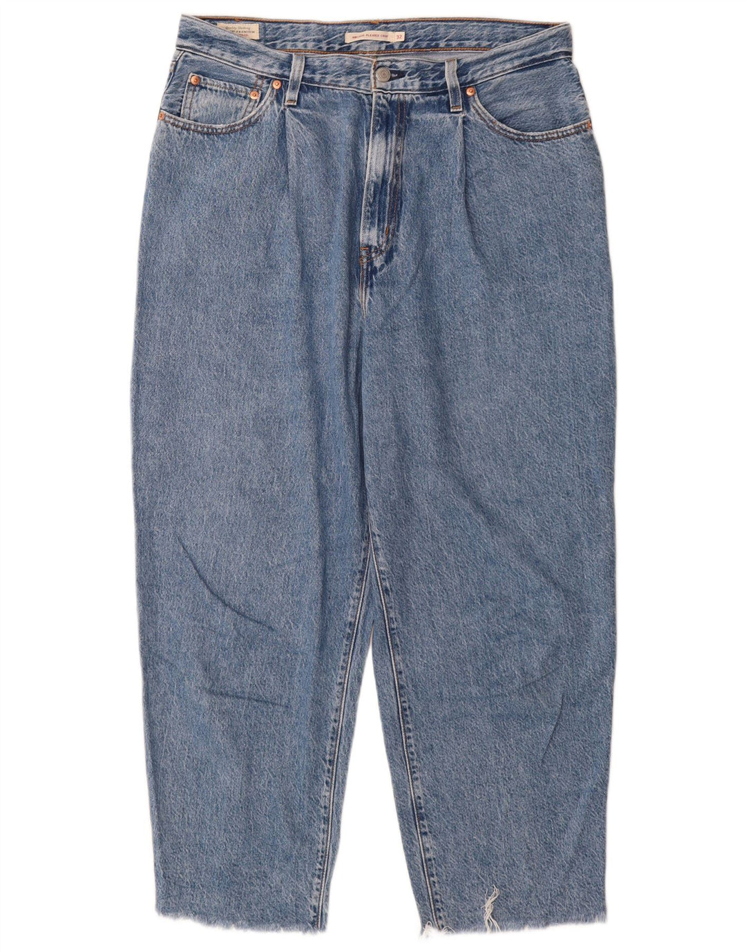 Levi's kratke traperice s rebrima W32 L27 plavi pamuk