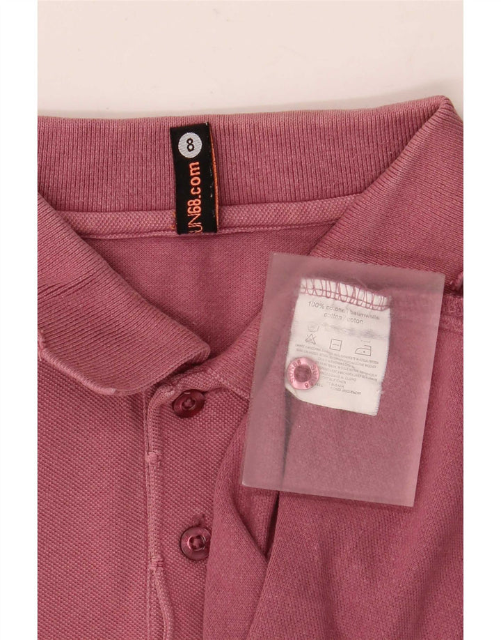 Sun68 Muška polo majica Mala bordo pamuk