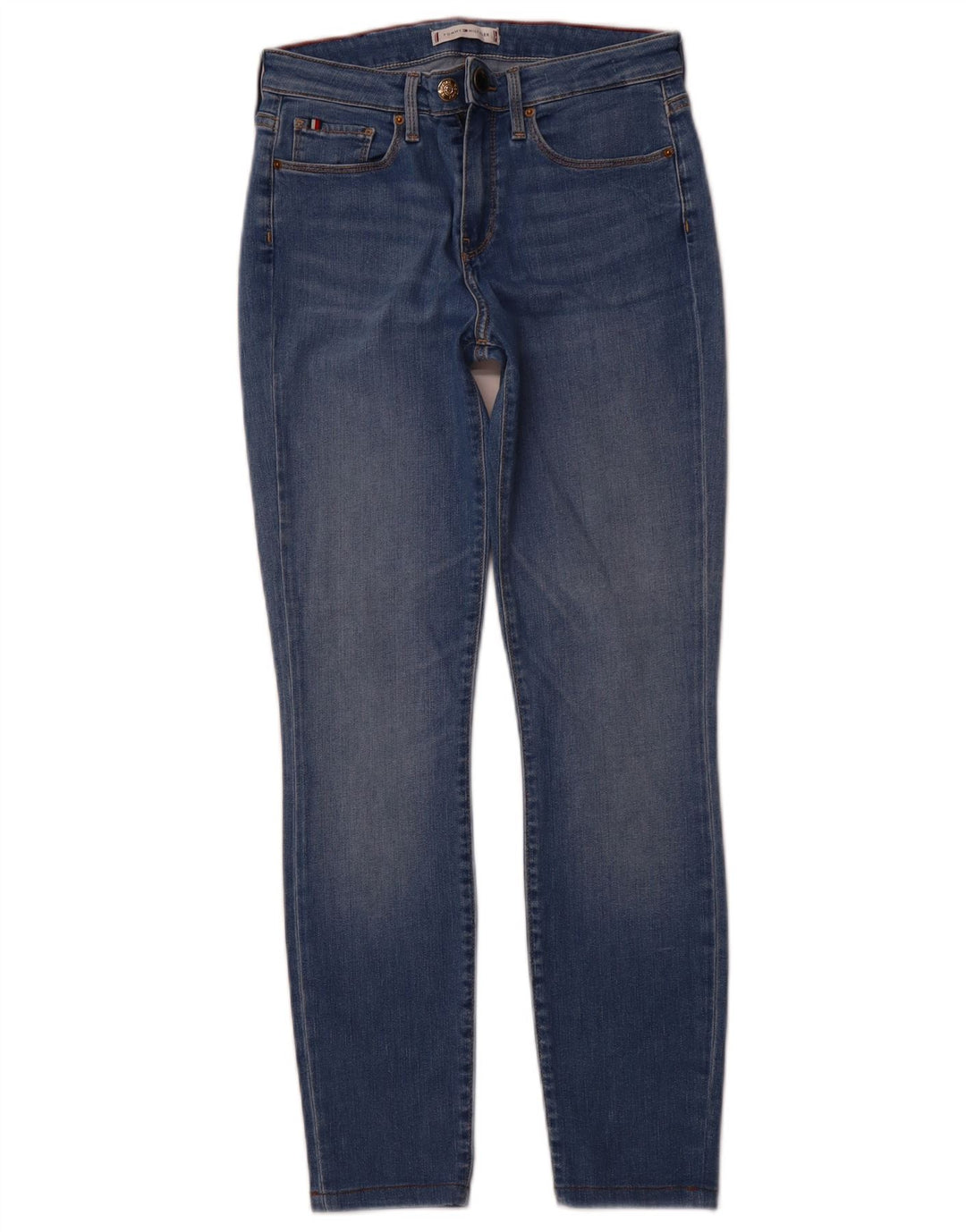 TOMMY HILFIGER Ženske Flex skinny traperice W28 L27 Plavi pamuk